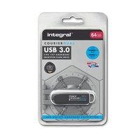 Integral 64GB Courier Dual FIPS 197 Encrypted USB 3.0