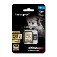 Integral 16GB UltimaPro X microSDHC/XC 95/90MB Class 10 UHS-I U3 with SD Adaptor