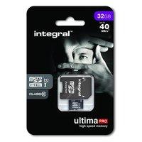 Integral 32GB UltimaPro microSDHC/XC 40MB Class 10 UHS-I U1 with SD Adaptor