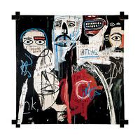 in the cypher 1982 by jean michel basquiat