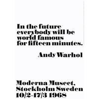 In the future by Andy Warhol