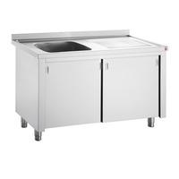 Inomak Stainless Steel Sink on Cupboard LK5141L - Single Bowl, Right Hand Drainer