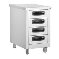 inomak stainless steel 4 drawer unit es764c