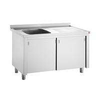 Inomak Stainless Steel Sink on Cupboard LK5111L - Single Bowl, Right Hand Drainer