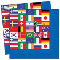 International Flag Party Paper Napkin