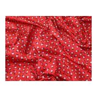 Insects Party Bugs Print Cotton Dress Fabric Red