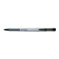Invo Needlepoint Rollerball Pen 0.5mm Tip 0.3mm Line (Black) - (Pack of 12 Pens)