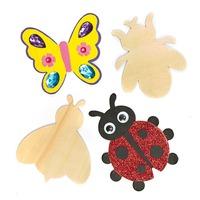 insect wooden shapes pack of 8