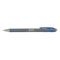 Invo Retractable Ballpoint Pen Tip 0.7mm Line 0.4mm (Blue) - (Pack of 12 Pens)
