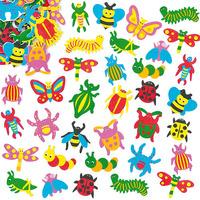 insect foam stickers pack of 100