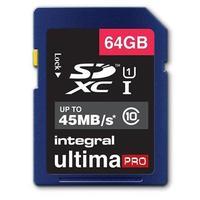 Integral UltimaPro 64GB SDXC Class 10 Memory Card