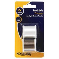 Invisible Thread 110m Pack of 2 - Clear and Smoke 238282