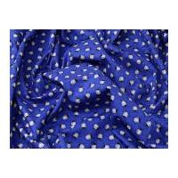 Insects Party Bugs Print Cotton Dress Fabric Royal Blue