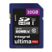 Integral UltimaPro 32GB SDHC Memory Card Class 10 Ref INSDH32G10-45