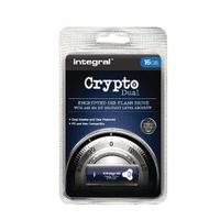 Integral 16GB Crypto FIPS 197 Encrypted Flash Drive Blue