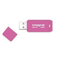 Integral Neon 32GB USB 3.0 Flash Drive Pink INFD32GBNEONPK3.0