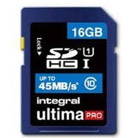 integral ultimapro 16gb sdhc memory card class 10 ref insdh16g10 45