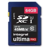 Integral UltimaPro 64GB SDXC UHS-1 U1 Memory Card Class 10 Ref