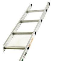 Industrial Use Box Section Aluminium Ladder with 10 Rungs Single