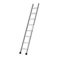 Industrial Use Box Section Aluminium Ladder with 8 Rungs Single