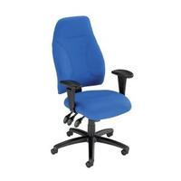 Influx Posture High Back Tilt Action Asynchronous Armchair Seat Blue