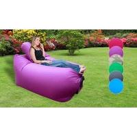 Inflatable Sun Lounger With Pillow - 6 Colours - 1 or 2