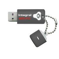 Integral Crypto Encrypted USB 32Gb Flash Drive Grey INFD32GCRYPTO197