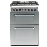Indesit KDP60SES 60cm ADVANCE Dual Fuel Cooker in St Steel B Rated