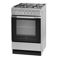 indesit i5gsh1s 50cm single cavity dual fuel cooker in silver b rated