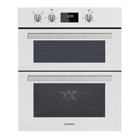 Indesit IDU6340WH 60cm Built Under Double Electric Fan Oven in White
