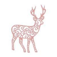 Intricut Christmas Reindeer Mini Die 8.4 x 6 cm
