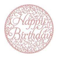 Intricut Happy Birthday Die 12.1 x 12.1 cm