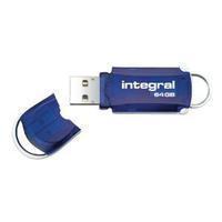 Integral Courier 64GB Flash Drive USB 2.0 INFD64GBCOU