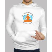 international day of yoga hooded man