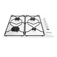 Indesit PAA642IWH 60cm Gas Hob in White Flame Failure Device