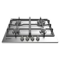 Indesit THP641W IX I 60cm Gas Hob in Stainless Steel
