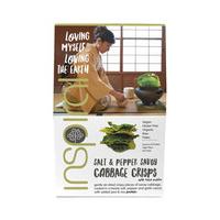 inspiral salt pepper savoy cabbage crisps 40gr