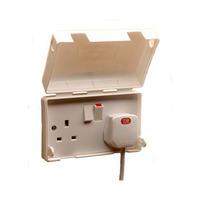 insight 13a double electric socket cover