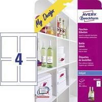 Inkjet Bottle labels Avery-Zweckform My Design Flaschenetiketten MD4001 90 x 120 mm Permanent 20 pc(s)