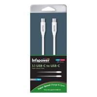 Infapower 3.1 Usb-c To Usb-c Super Speed Cable 1m White (p028)