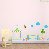 in the night garden bridge scene wall sticker pack large with characte ...