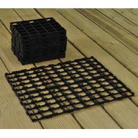 interlocking growbag mat for improved drainage set of 16 by selections