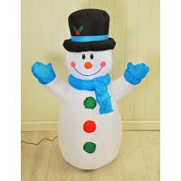 Inflatable Snowman (120cm) with LEDs by Kingfisher