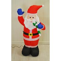 inflatable santa 120cm with leds by kingfisher