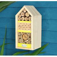 insect bee hotel habitat by fallen fruits