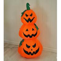 Inflatable Pre-Lit Three Pumpkin Halloween Decoration (Mains) by Premier