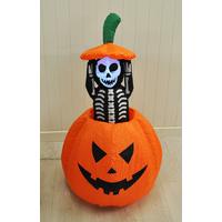 Inflatable Pop Up Skeleton With Lights Halloween Decoration by Premier