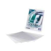 initiative a4 pvc binding covers 140 microns clear pack of 100 covers