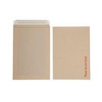 Initiative (C4) 115g/m2 Manilla Board Backed Peel and Seal Envelopes (Manilla) Pack of 125