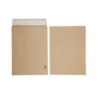 Initiative Envelope 25mm V-Base Gusset Pocketed Plain Peel n Seal 16x12x1 140gsm Manilla Pack 125